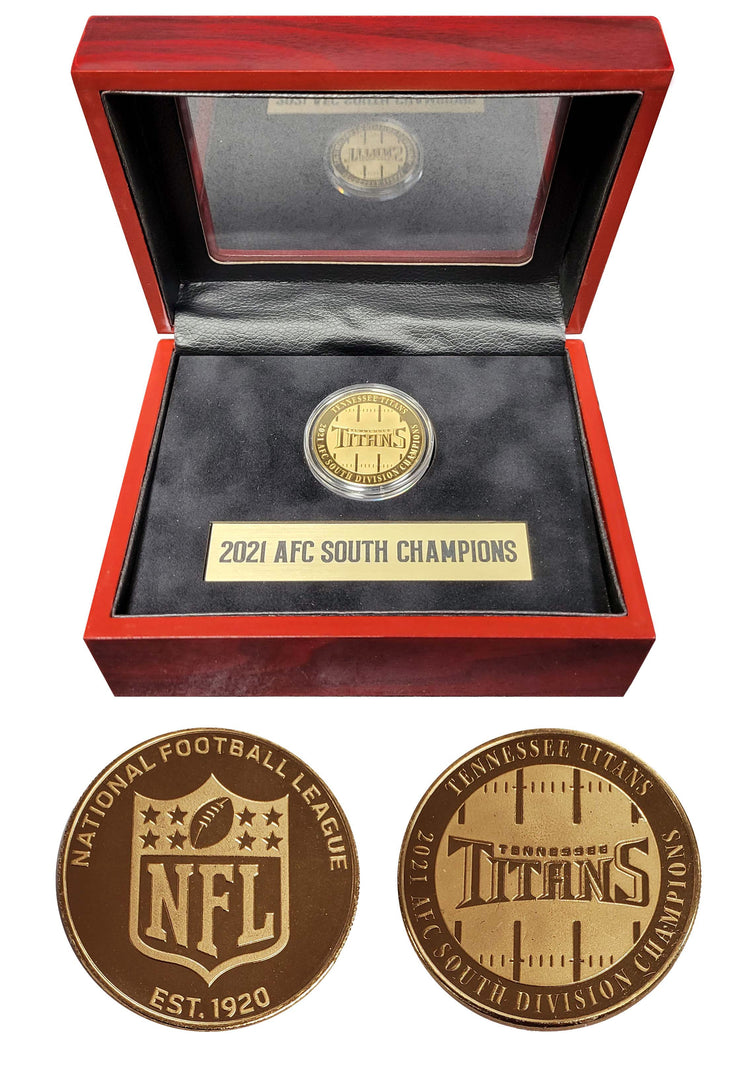Tennessee Titans | Coin Display | Coin, Plate, Box & Matting