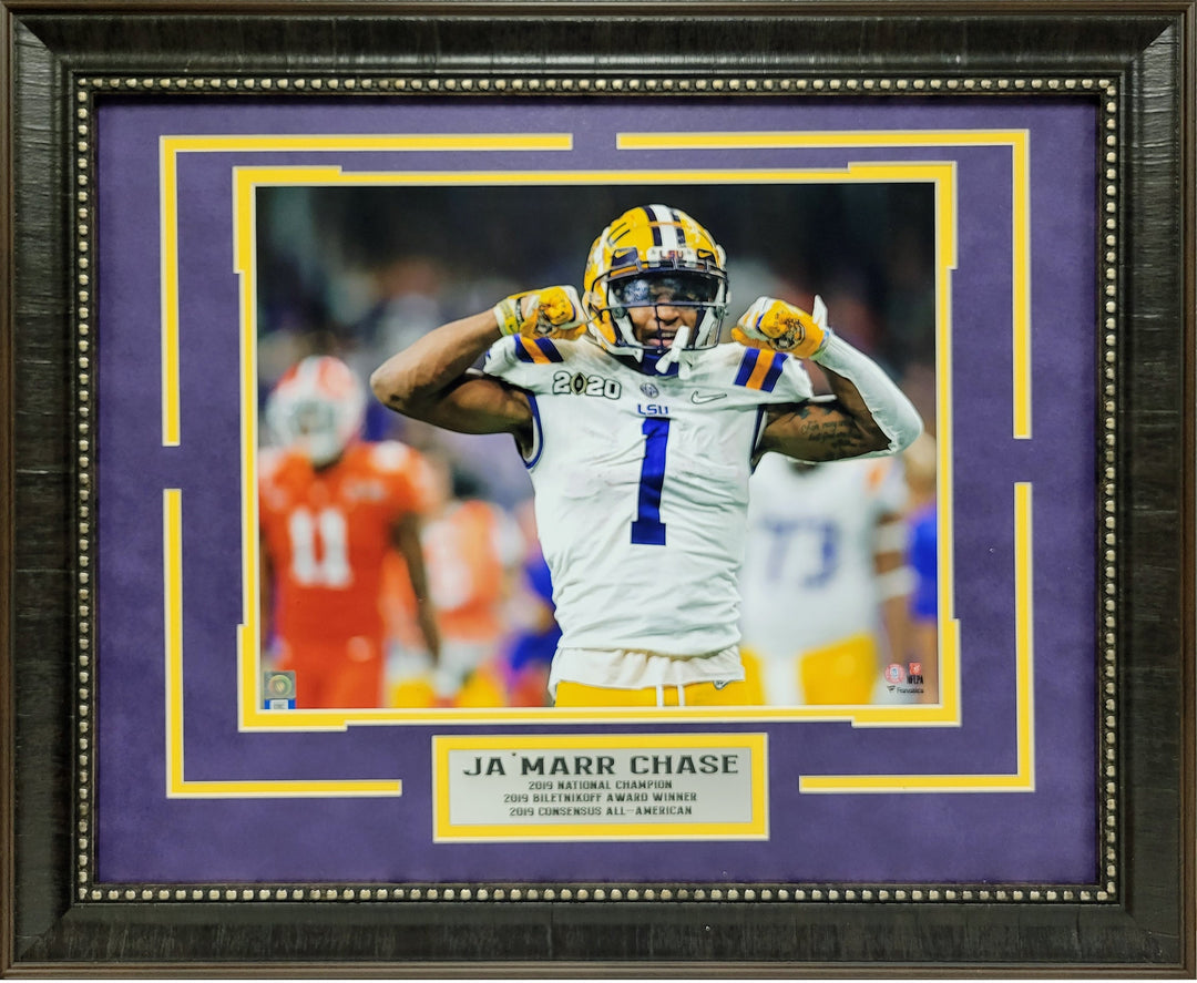 Ja'Marr Chase | LSU Champ | Framed Photo