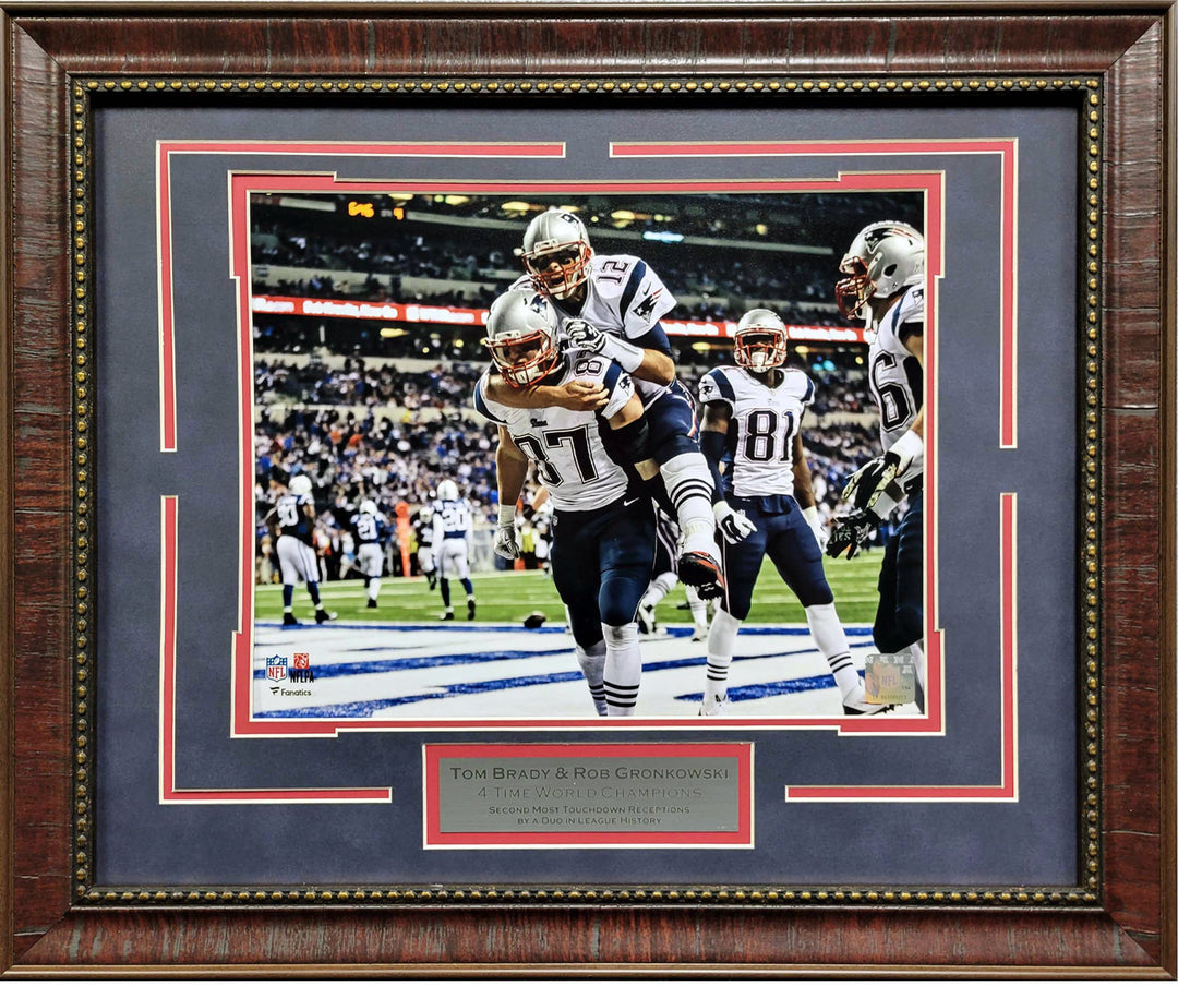 Brady & Gronk - New England Patriots Framed Photo