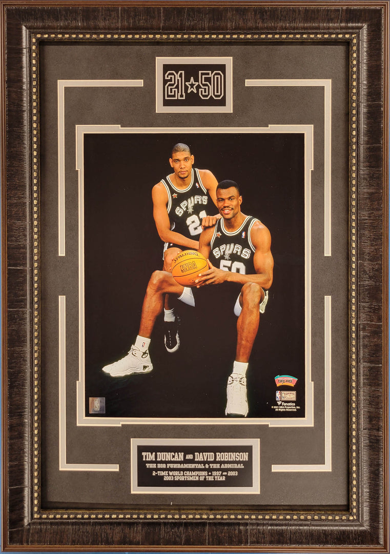 Tim Duncan & David Robinson | Framed Photo