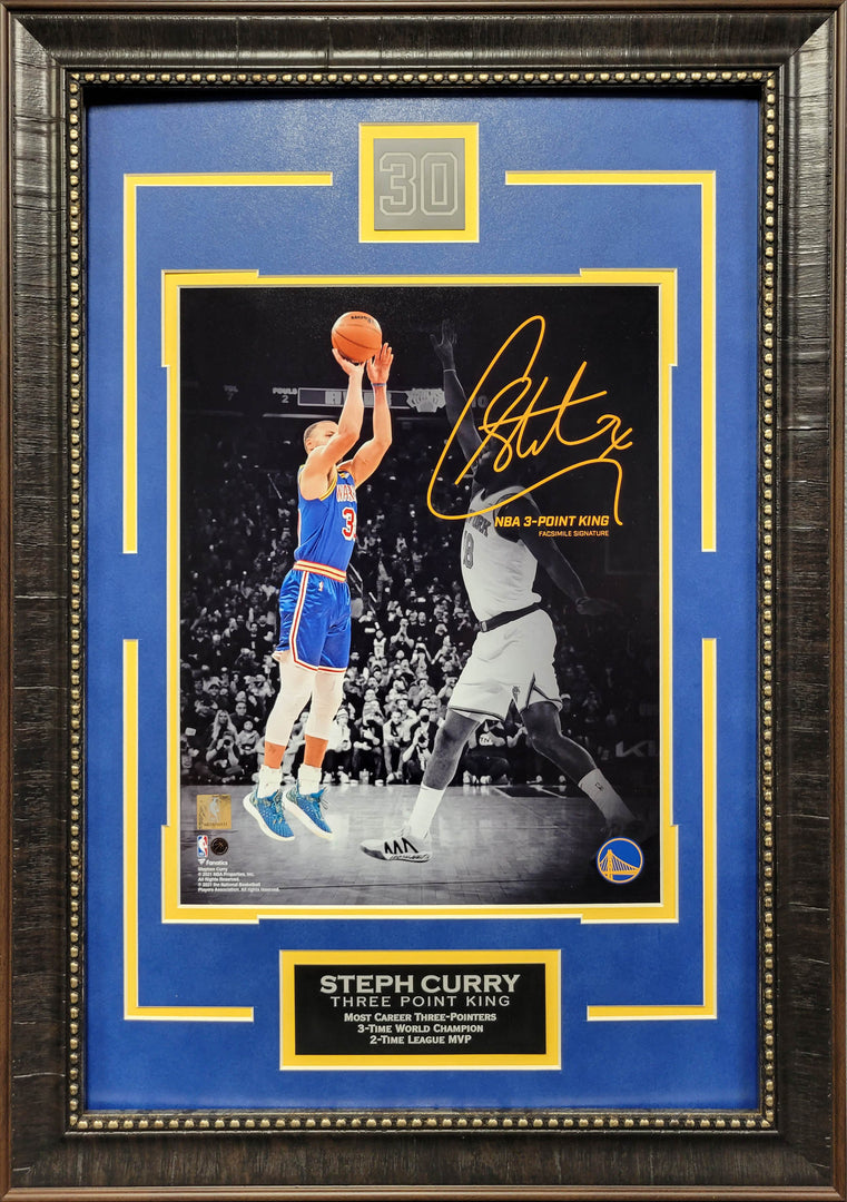 Steph Curry | 3 Point King | Framed Photo