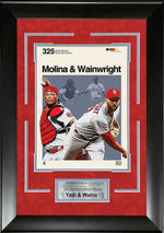 Load image into Gallery viewer, Molina & Wainwright - St Louis Cardinals - Mid-Century Art