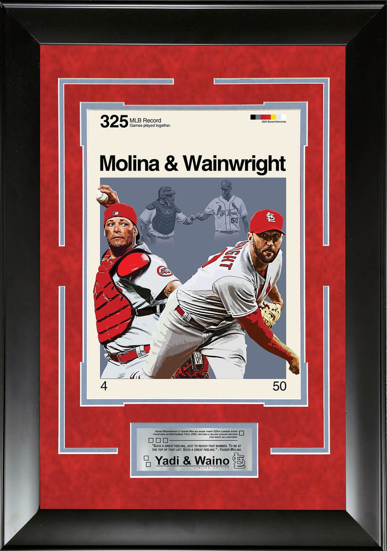 Molina & Wainwright - St Louis Cardinals - Mid-Century Art