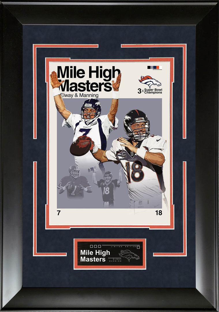 Elway & Manning - Mile High Masters - Mid-Century Art