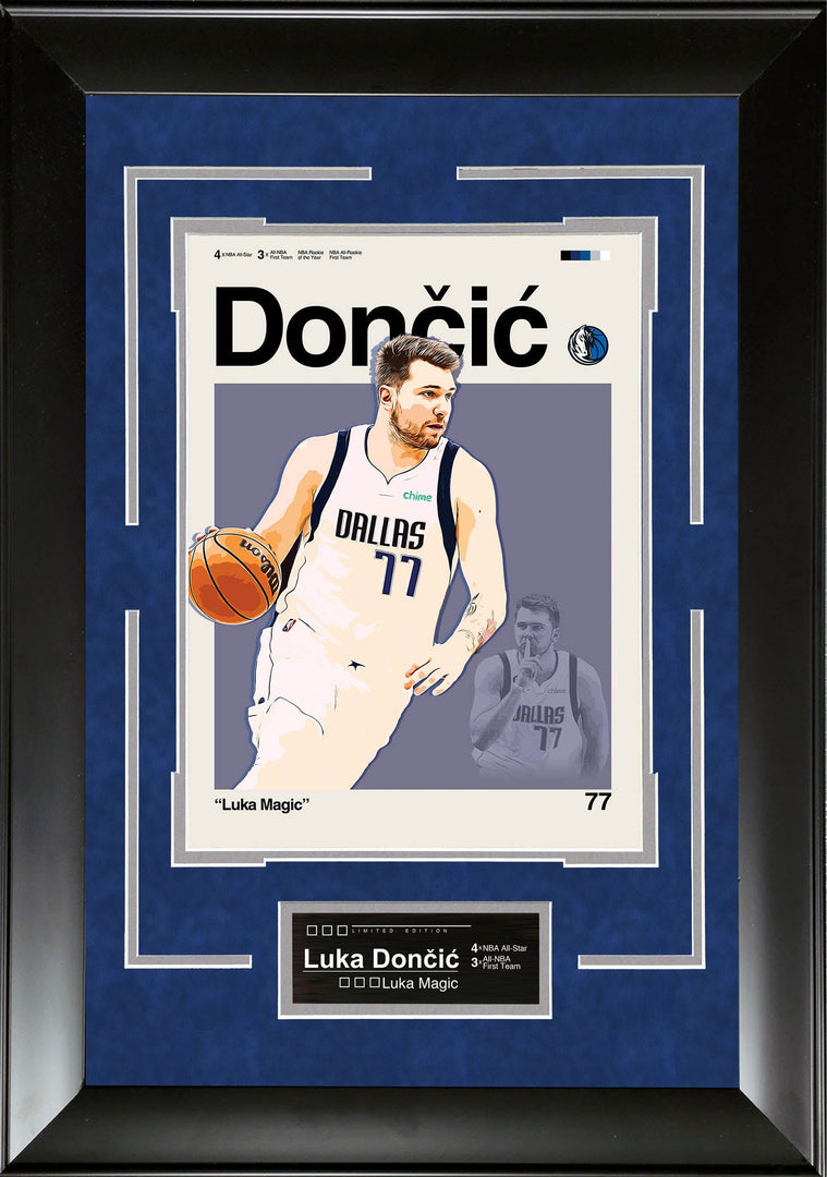 Luka Doncic - Dallas Mavericks - Mid-Century Art