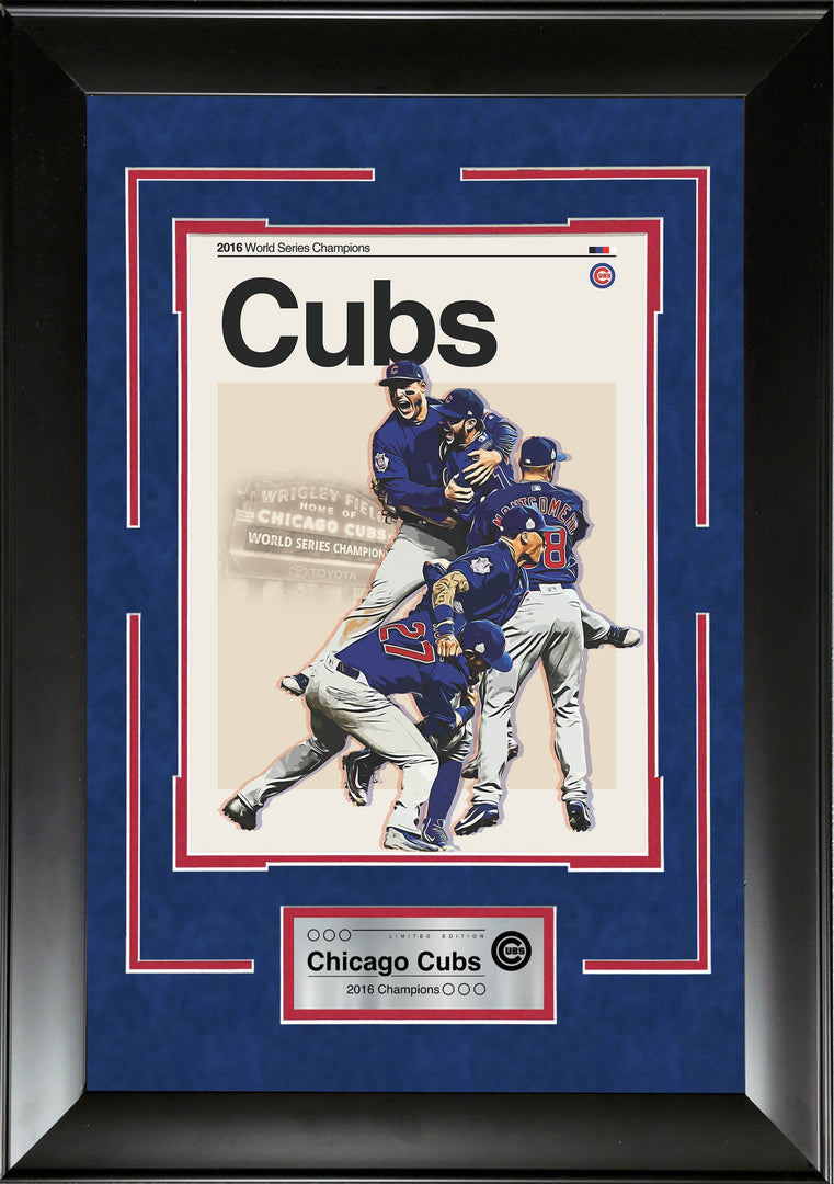 Chicago Cubs - Mid-Century Art - 2016 WS Champions