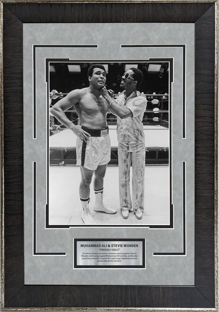 Muhammad Ali and Stevie Wonder