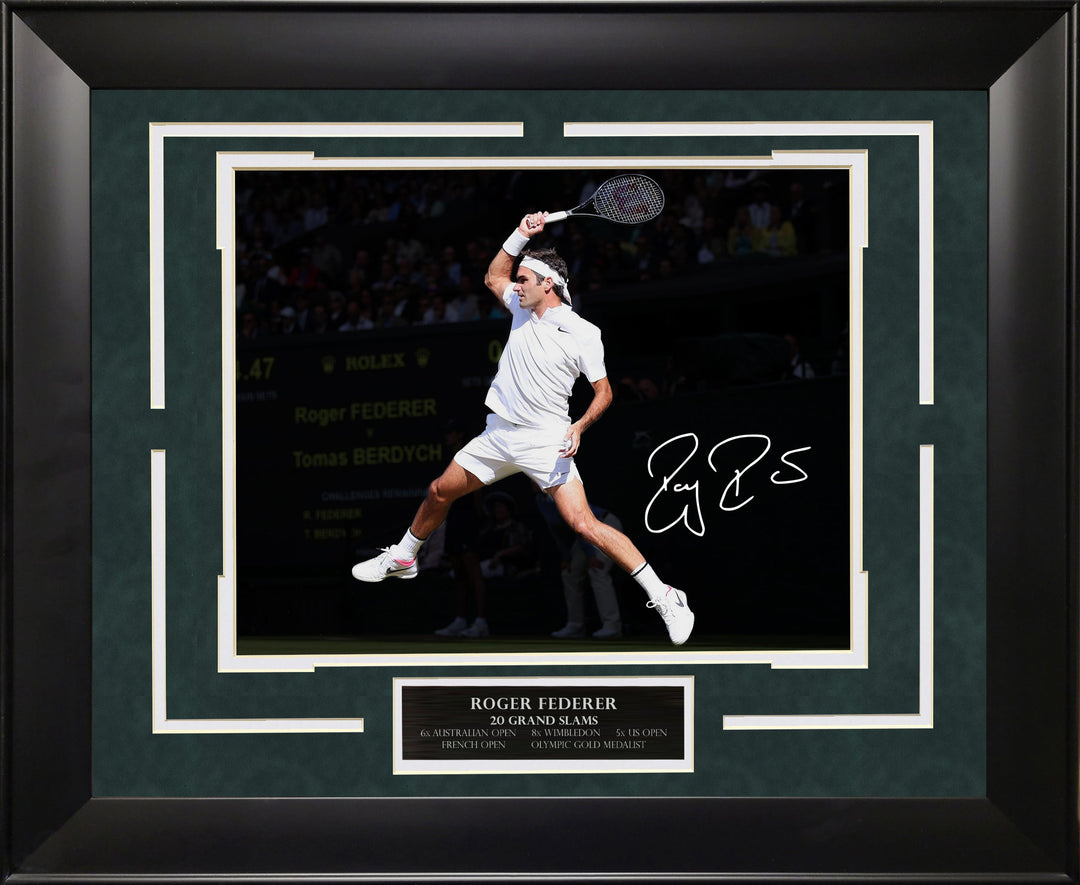 Roger Federer Spotlight with Facsimile Signature