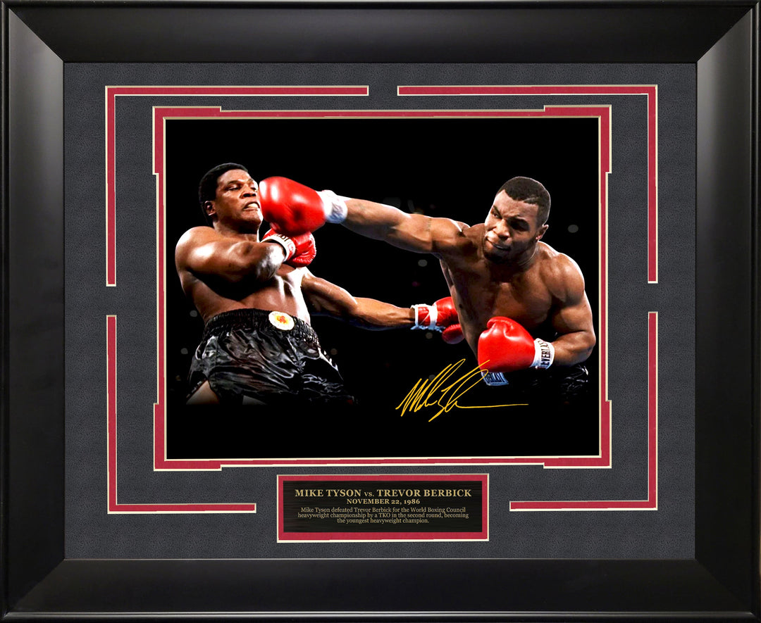 Mike Tyson vs Trevor Berbick - Spotlight with Facsimile Signature