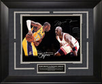 Load image into Gallery viewer, kobe byrant and michael jordan framed photo