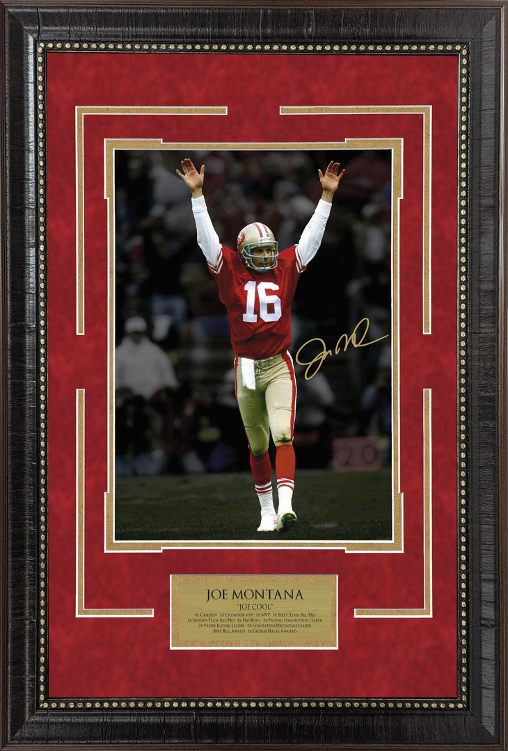 Joe Montana Spotlight with Facsimile Signature