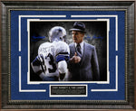 Load image into Gallery viewer, Tom Landry and Tony Dorsett - Spotlight with Facsimile Signnature
