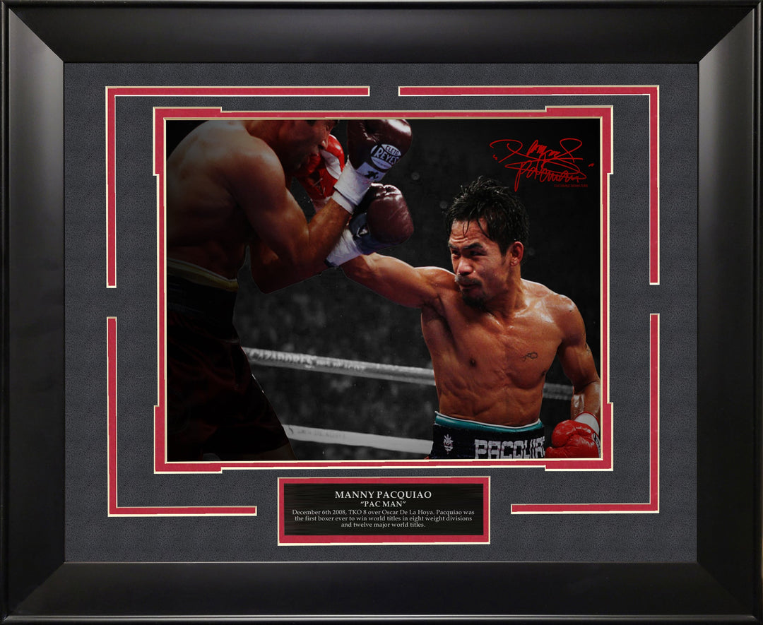 Manny Pacquiao Spotlight with Facsimile Signature