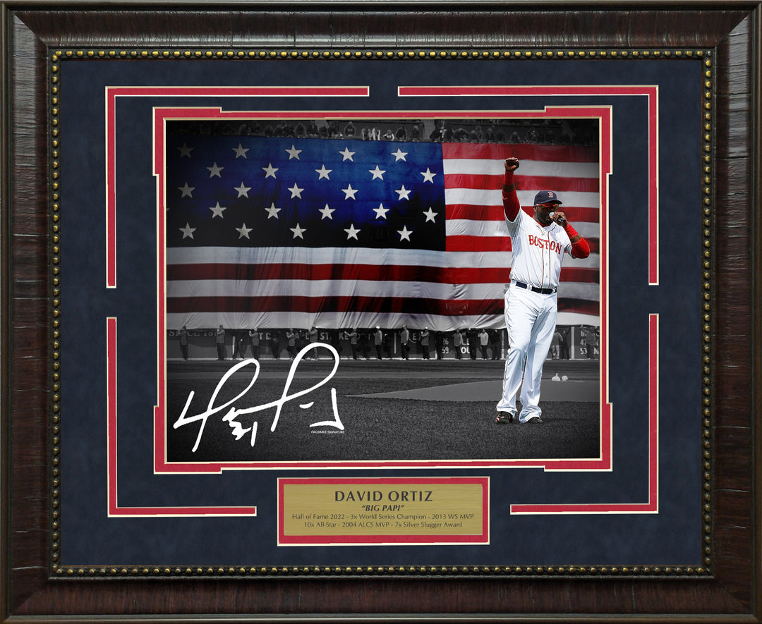 David Ortiz Spotlight with Facsimile Signature