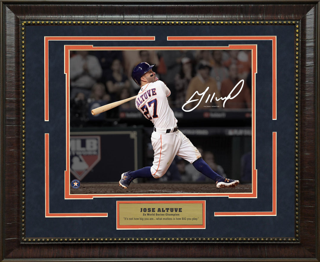 Jose Altuve Houston Astros Spotlight with Facsimile Signature