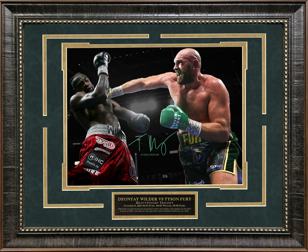 Deontay Wilder vs Tyson Fury Spotlight with Tyson Fury Facsimile Signature