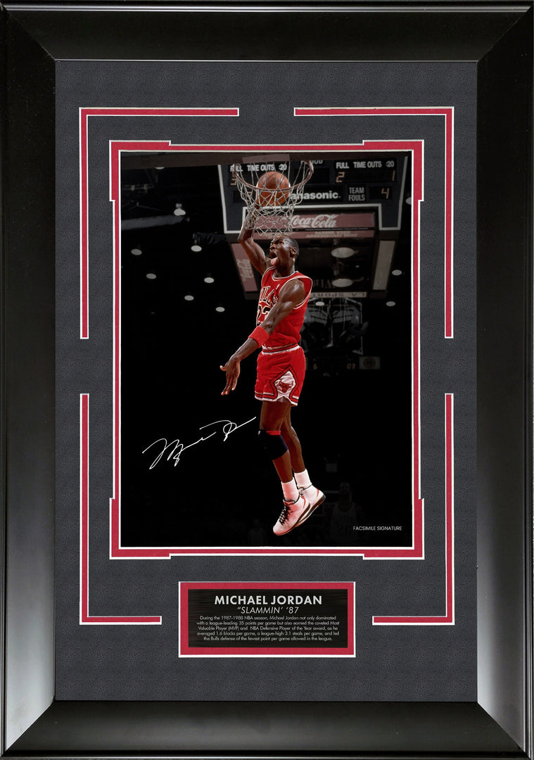 Michael Jordan - Slammin' '87 - Spotlight with Facsimile Signature