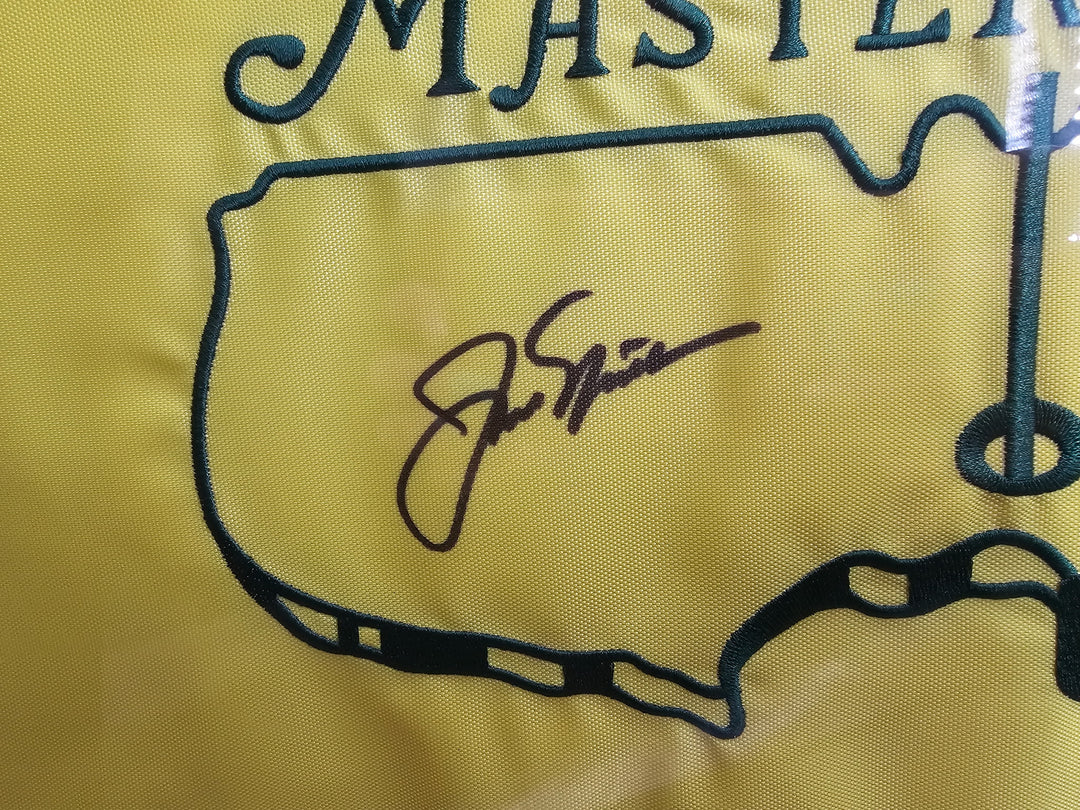 Jack Nicklaus - Autographed Masters Pin Flag - Framed