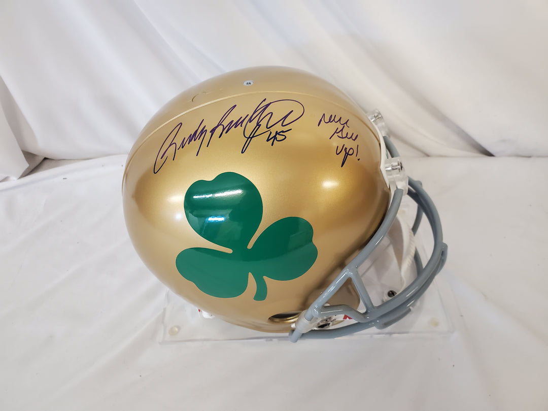 Rudy Ruettiger - Notre Dame - Autographed Helmet