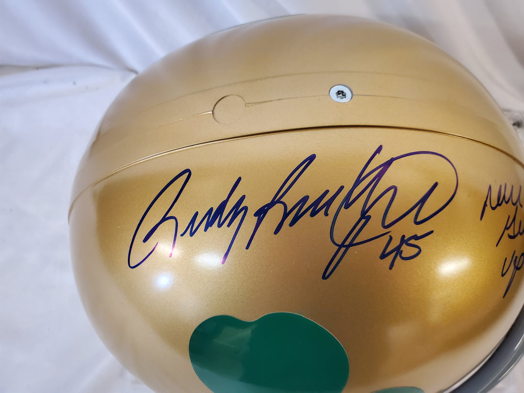 Rudy Ruettiger - Notre Dame - Autographed Helmet