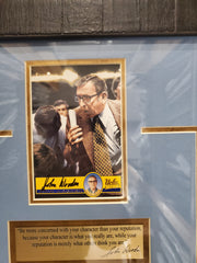 John Wooden - UCLA - Autographed Framed Photo