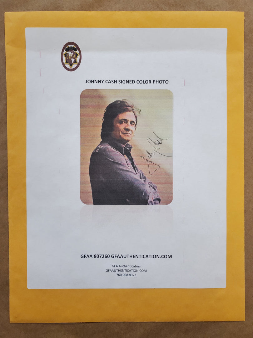 Johnny Cash - Autographed Framed Photo - SOLD!