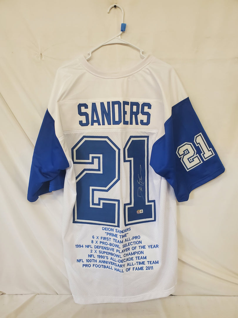 Deion Sanders - Dallas Cowboys - Autographed Jersey