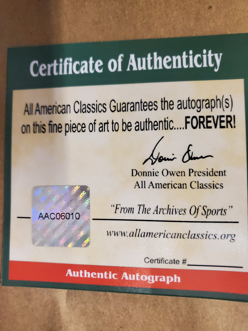 Five Triple Crown Winners Autographed Framed Shadowbox