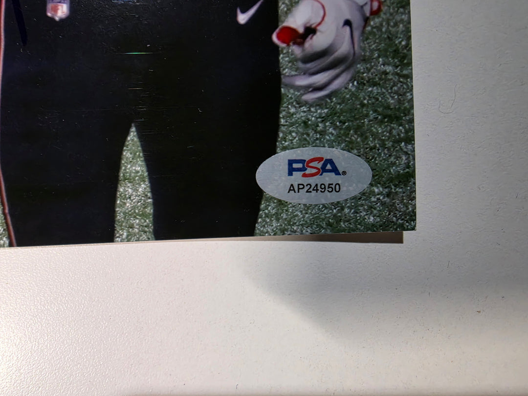 Tom Brady Mystery Box featuring an autographed Rob Gronkowski framed Photo