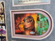 Taylor Swift Autograph on The Life of a Showgirl Album Collage