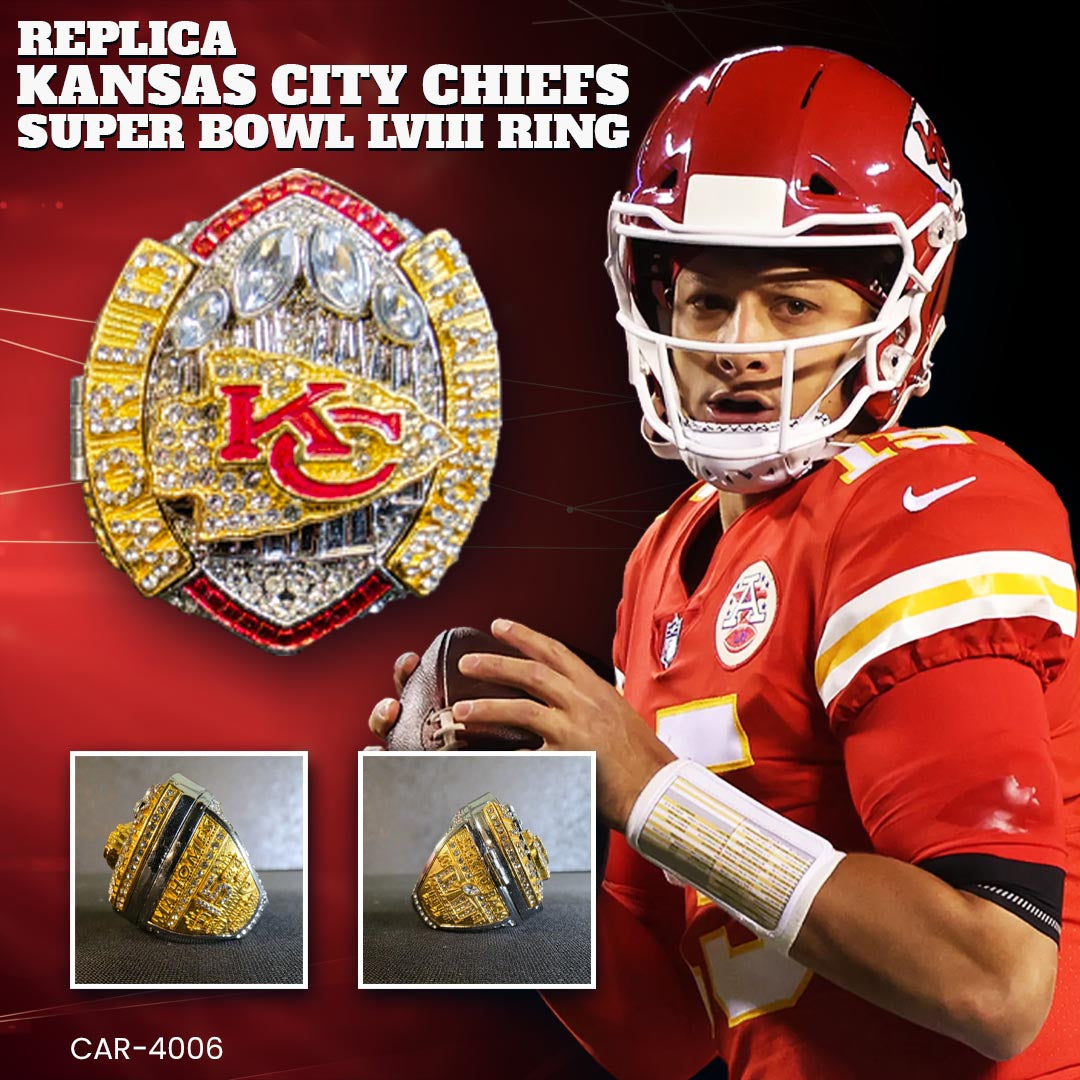 Kansas City Chiefs LVIII Super Bowl Ring Replica