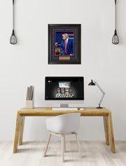 Donald Trump with LTD Gold Refractor Card