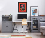 Load image into Gallery viewer, Patrick Mahomes - Kansas City Chiefs - Spotlight with NFL Licensed Football Swatch Framed Display
