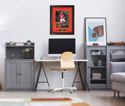 Patrick Mahomes - Kansas City Chiefs - Spotlight with NFL Licensed Football Swatch Framed Display