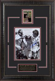 AJ Foyt & Mario Andretti Autograph with Limited Gold Refractor Card