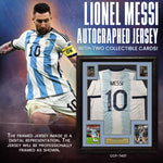 Load image into Gallery viewer, Lionel Messi Autographed Framed Jersey with Collectible GRF Cards