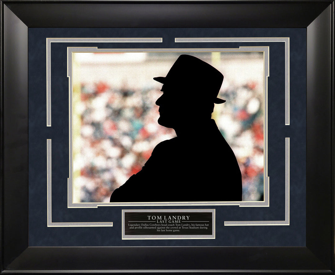 Tom Landry - Last Game Silhouette