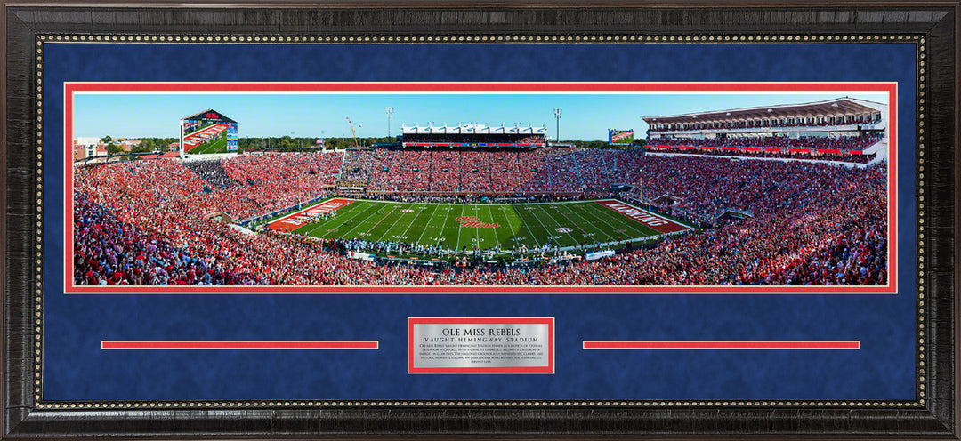 Ole Miss Vaught Hemingway Panorama Framed Picture