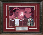 Load image into Gallery viewer, Nick Saban and Paul &quot;Bear&quot; Bryant - Alabama - Spotlight with Facsimile Signatures
