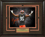 Load image into Gallery viewer, Myles Garrett - Cleveland Browns Spotlight with Facsimile Signature
