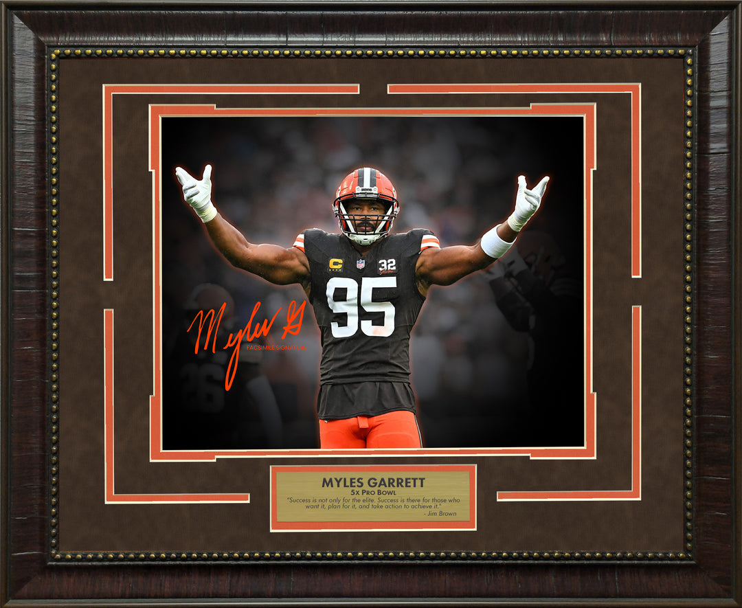 Myles Garrett - Cleveland Browns Spotlight with Facsimile Signature