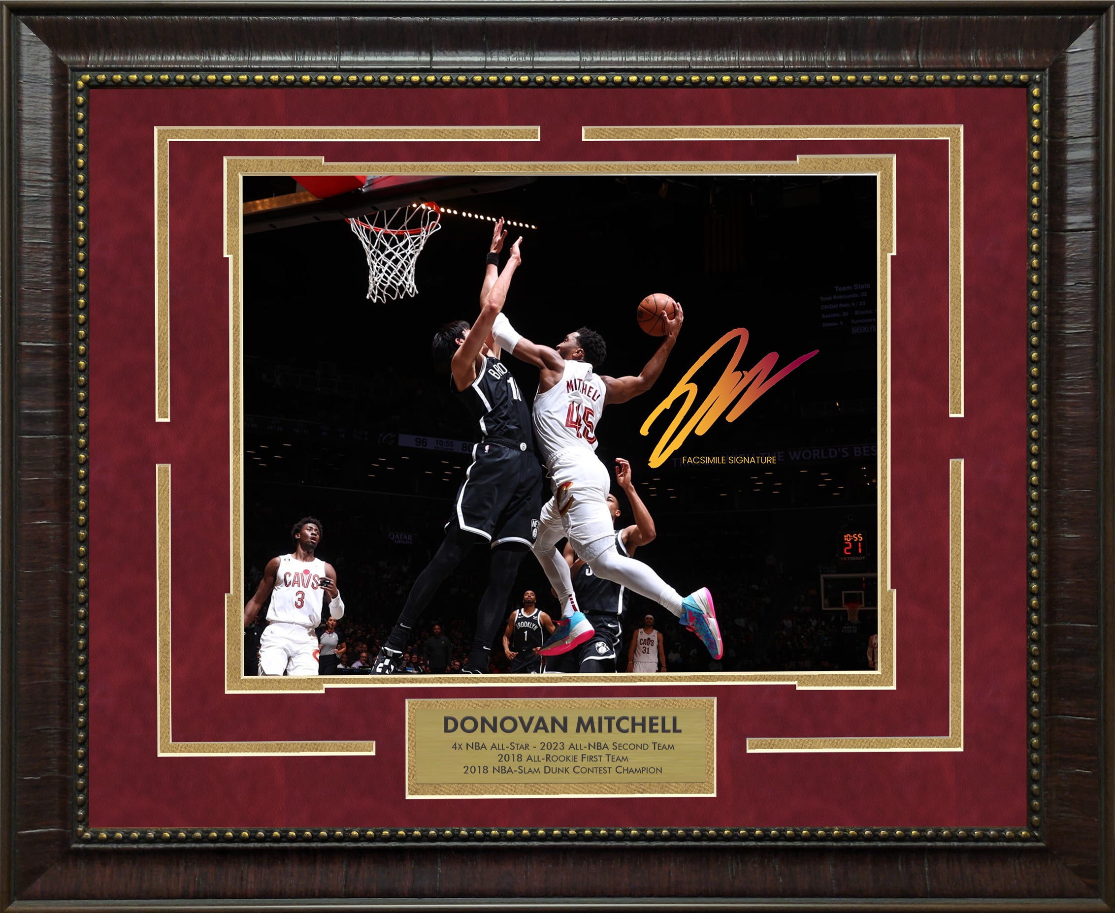Donovan Mitchell - Cleveland Cavaliers Spotlight with Facsimile Signature