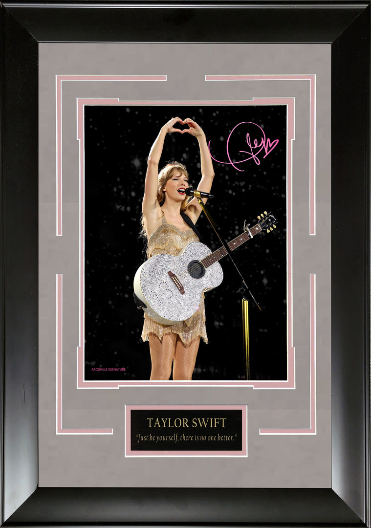 Taylor Swift - Pink Heart with Facsimile Signature