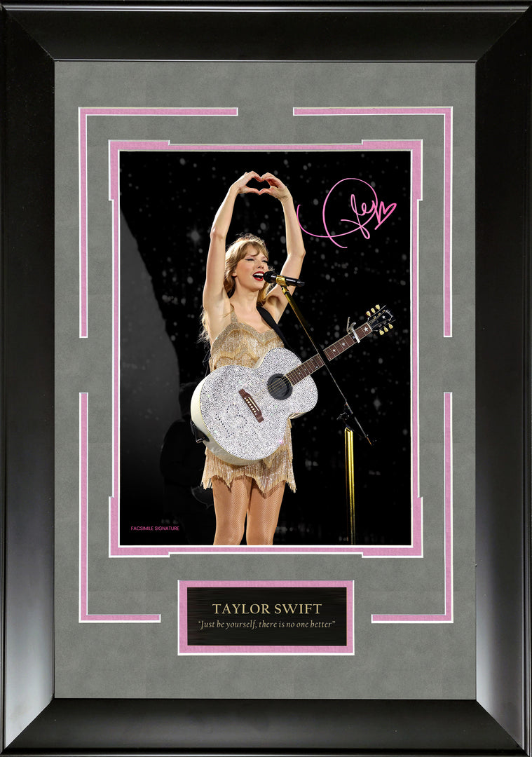 Taylor Swift - Pink Heart with Facsimile Signature