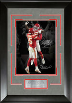 Load image into Gallery viewer, Patrick Mahomes and Mecole Hardman Jr - Super Bowl LVIII with Facsimile Signatures
