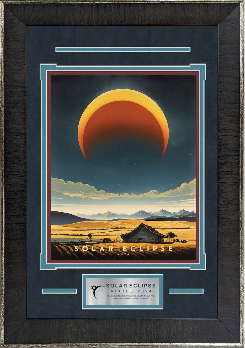 2024 Solar Eclipse Over Farmland Art