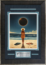 Load image into Gallery viewer, 2024 Solar Eclipse Over the Beach Art
