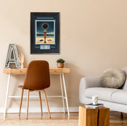 2024 Solar Eclipse Over the Beach Art