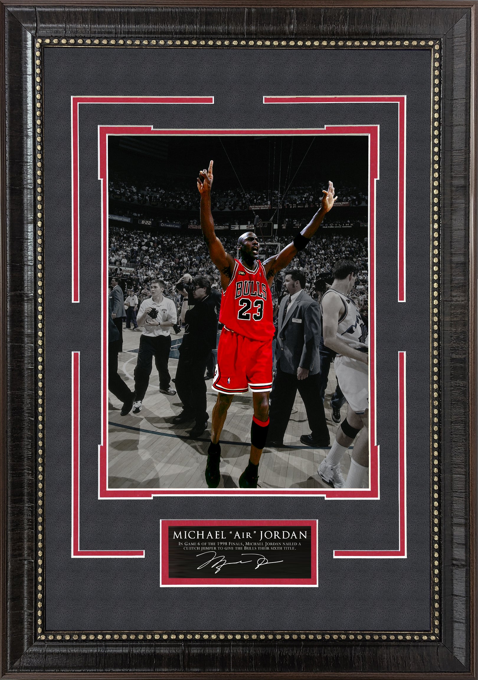 Michael Jordan - Chicago Bulls - With Facsimile Plate