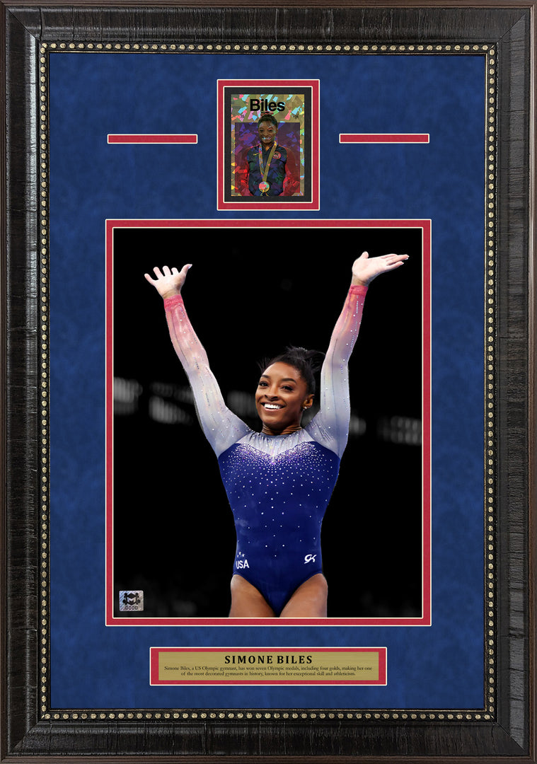 Simone Biles - USA Olympic Team - with LTD Collectible Gold Refractor